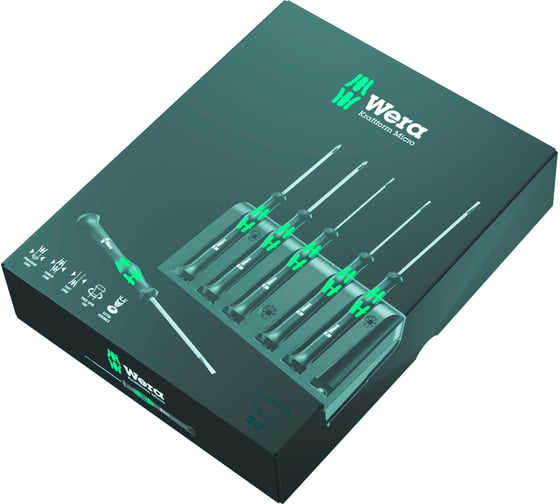 Набор отвёрток прецизионных+подставка 6 пр. WERA WE-118150