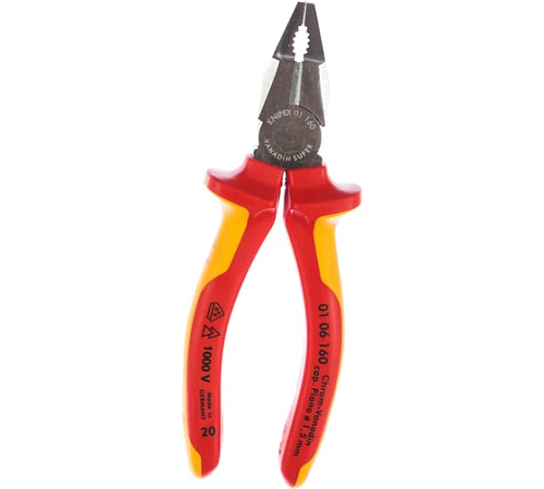 Пассатижи 160мм VDE KNIPEX  KN-0106160