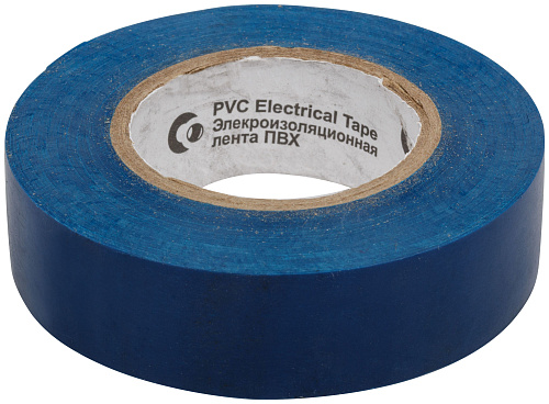 Изолента 19ммx0,15ммх20м синяя ПВХ ROLLIX 11031