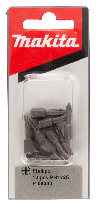 Бита PH1, 25 мм, C-form, 10 шт Makita P-06030 P-06030
