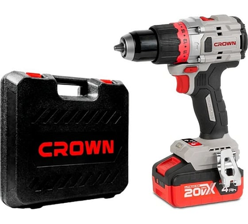 Дрель-шуруповерт 100 Нм, 20В (B3+) CROWN CT21127HMX-4 BMC