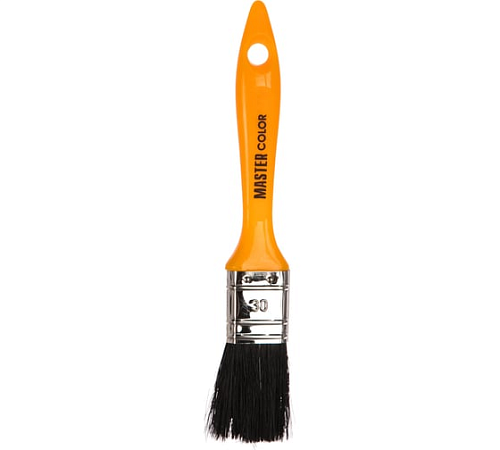 Кисть флейцевая 12мм 70%ПБT/30% черная МASTER COLOR 30-0161