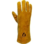 Перчатки Ferrus сварщика с крагой из спилковой кожи, 10/XL Jeta Safety JWK301-XL