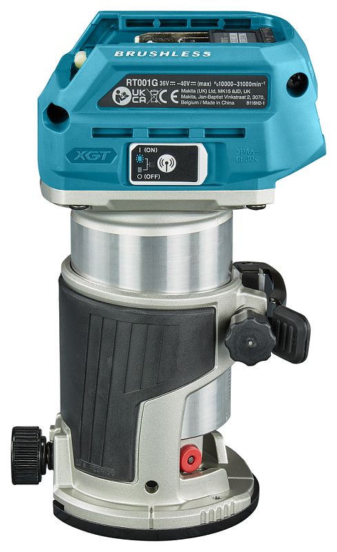 Аккумуляторный кромочный фрезер Makita 40В XGT RT001GZ19