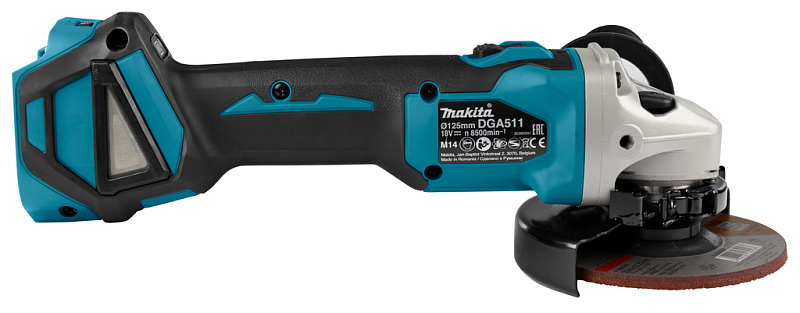 Угловая шлифовальная машина 125 мм, 18В LXT BL Makita DGA511RT