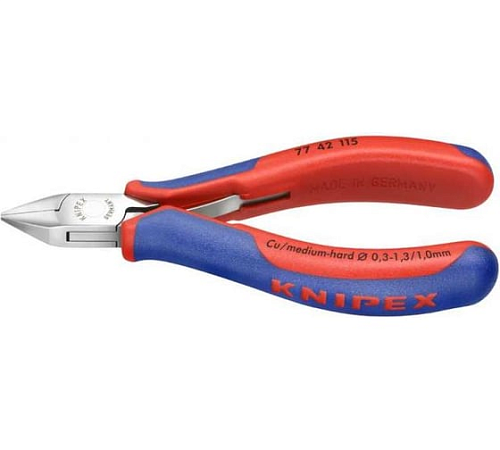 Бокорезы для электроники 115 мм острая головка KNIPEX KN-7742115
