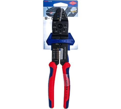 Пресс-клещи 240 мм 3 гнезда 0.5-6.0 мм² SB KNIPEX KN-9722240SB