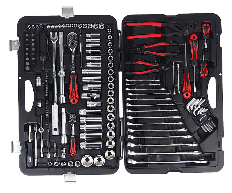 Набор 6-гранных инструментов JTC 1/4" & 1/2" (в кейсе) 145шт JTC-H145C