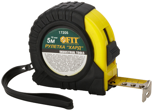 Рулетка 5м x 19мм "Хард" FIT 17205