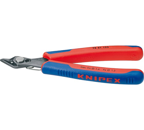 Бокорезы 125 мм чернёные Electronic Super Knips KNIPEX KN-7881125