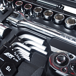 Набор 6-гранных инструментов JTC 1/4" & 1/2" (в кейсе) 156шт JTC-H156C-B72