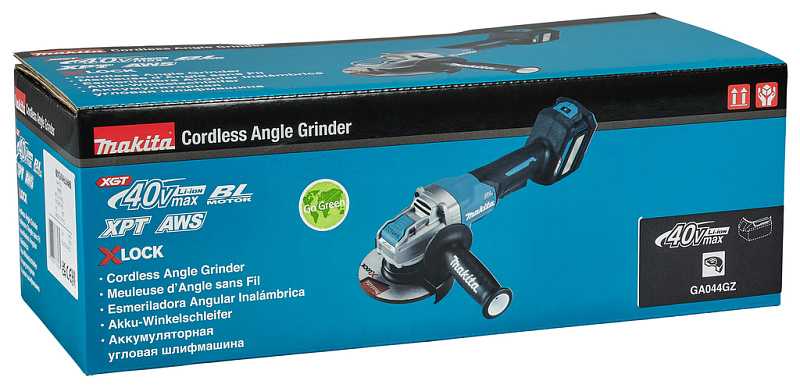 Угловая шлифовальная машина 125 мм, 40В XGT Makita GA044GZ01