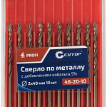 Сверло по металлу 2x49мм с кобальтом 5% CUTOP Profi (10 шт) 48-20-10