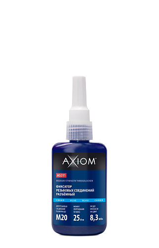 Фиксатор резьбовых соединений разъёмный синий 50мл AXIOM AS311