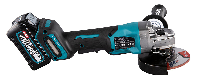 Угловая шлифовальная машина 125 мм, 40В XGT Makita GA013GM101