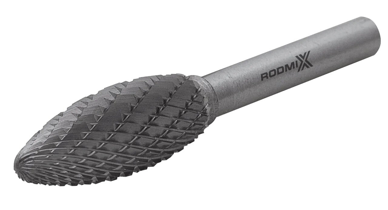 Борфреза пламевидная H06х13 M03 двойная насечка RODMIX 2806130302