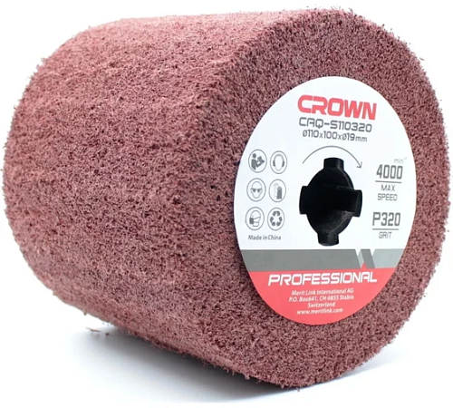 Щетка абразивная 110х19мм P320 CROWN CAQ-S110320