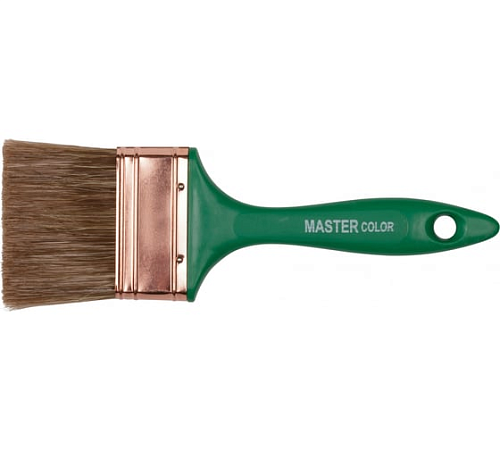 Кисть флейцевая 11мм 70%ПБT/30% нержавеющий обжим МASTER COLOR 30-0234