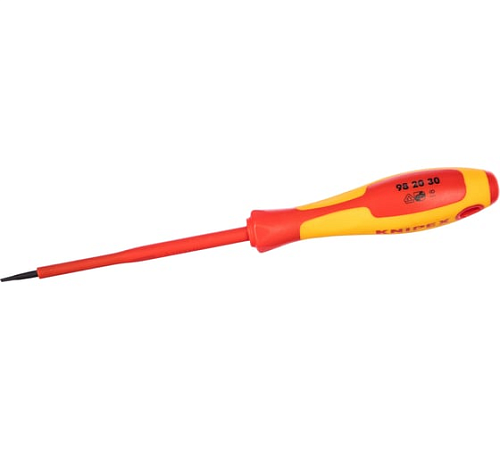 Отвёртка шлицевая 3.0x0.5x100 мм 202мм KNIPEX KN-982030