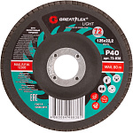 Круг лепестковый торцевой 125х22,2мм Р40 (72 лепестка) GreatFlex Light 71-838