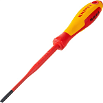 Отвёртка шлицевая 4.0x0.8x100 мм 202мм тонкая KNIPEX KN-982040SL