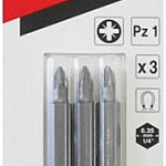 Бита Pozidriv PZ1, 50 мм, E-form (MZ) 3 шт Makita B-25242 B-25242