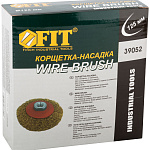 Корщетка-колесо с наклоном 125мм М14 для УШМ FIT 39052