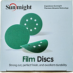 Диск шлифовальный самосцепляющийся 125(8)мм Р180 SUNMIGHT FILM L312TV 53210