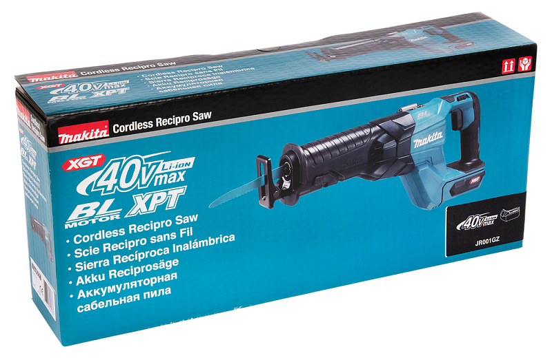 Сабельная аккумуляторная пила Makita 40В XGT JR001GZ