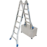 Лестница 4х5 шарнирная телескопическая STABILO Krause 133960