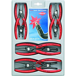 Набор щипцов прецизионных для стопорных колец, 8 пр., KNIPEX KN-002004SB