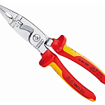 Клещи электромонтажные 0.75–1.5/2.5 мм² VDE KNIPEX KN-1386200