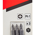 Бита Philips PH1, 25 мм, C-form 3 шт Makita B-23450 B-23450