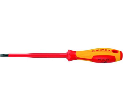 Отвёртка шлицевая 5.5x1.0x125 мм 232мм KNIPEX KN-982055