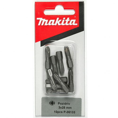 Бита Pozidriv PZ3, 25 мм, C-form 10 шт Makita P-06133 P-06133