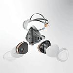 Полумаска фильтрующая с очками, L Jeta Safety 9500-L