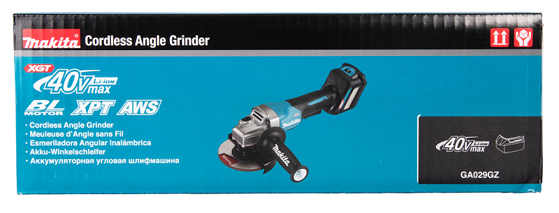 Угловая шлифовальная машина 125 мм, 40В XGT Makita GA029GZ