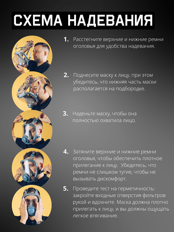 Маска полнолицевая ChemShield, M Jeta Safety 6950-M(mf)
