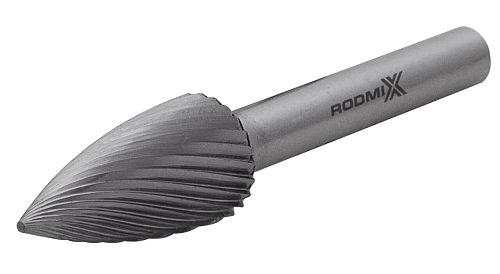 Борфреза параболическая с точечным торцом G 16х25 M06 одинарная насечка RODMIX 2716250601