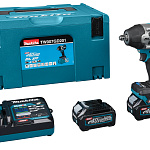 Ударный аккумуляторный гайковерт Makita 40В XGT TW007GD201