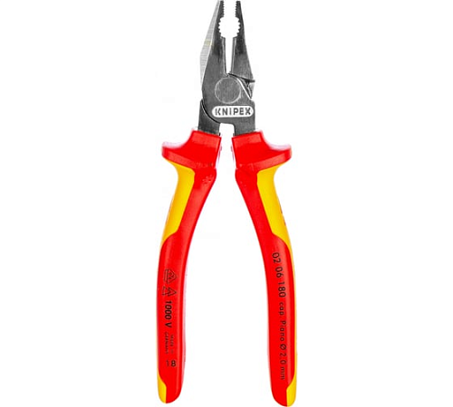 Пассатижи 180 мм VDE KNIPEX KN-0206180