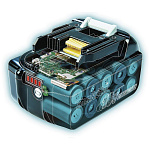 Аккумулятор 18В, 5Ач Makita Li-Ion LXT BL1850B пакет 632G59-7