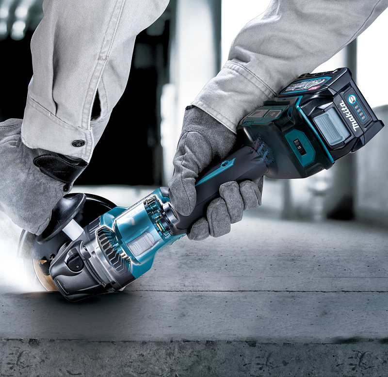 Угловая шлифовальная машина 125 мм, 40В XGT Makita GA023GZ