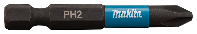 Бита Impact Black PH2, 50 мм, E-form, 2 шт Makita B-63725 B-63725