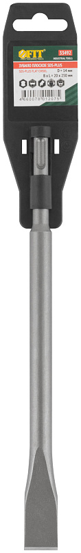 Зубило плоское 20х250х14мм SDS-plus FIT 33492