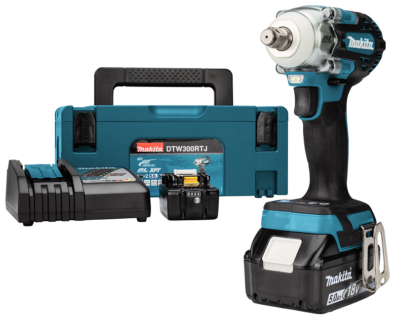 Гайковерт ударный аккум. Makita 18В LXT 330 Нм DTW300RTJ