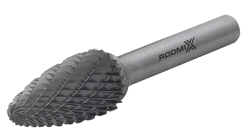 Борфреза параболическая F 12х25 M06 двойная насечка, ZX RODMIX 2612250607