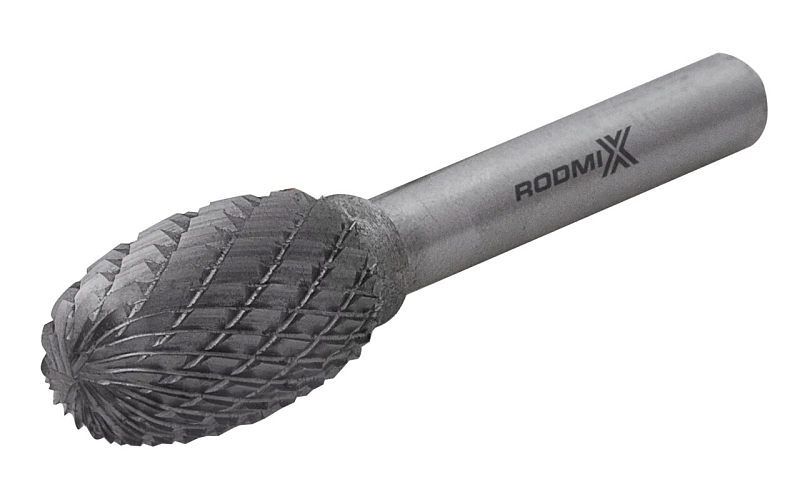 Борфреза овальная E 08х13 M06 двойная насечка RODMIX 2508130602