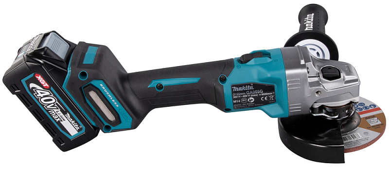 Угловая шлифовальная машина 125 мм, 40В XGT Makita GA005GM201