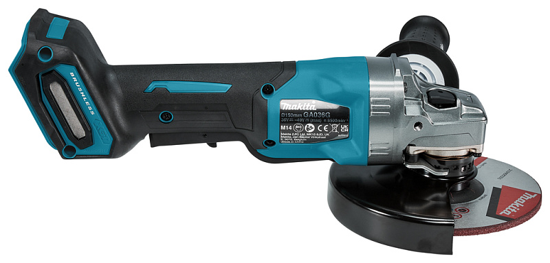 Угловая шлифовальная машина 150 мм, 40В XGT Makita GA036GZ